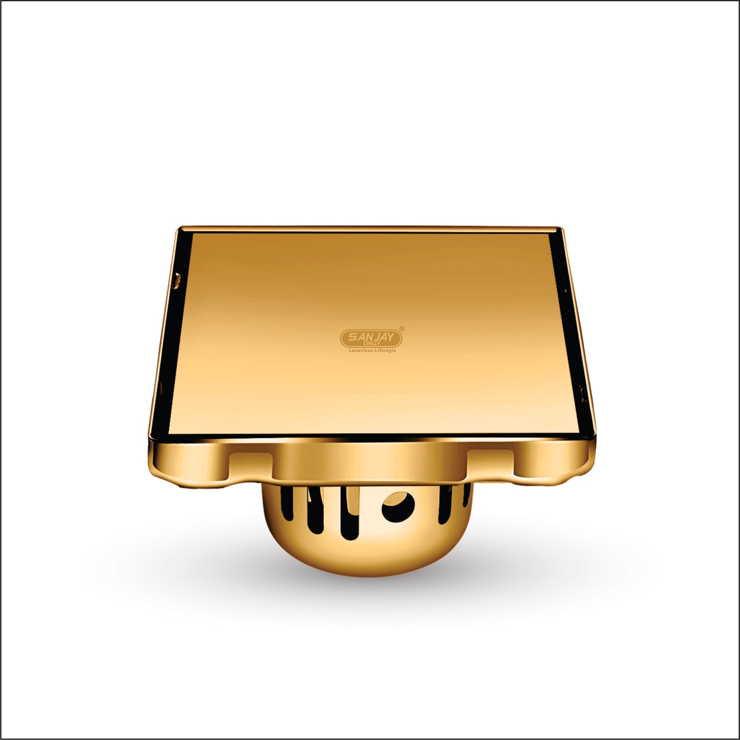 Square Marble Drainer Rose Gold