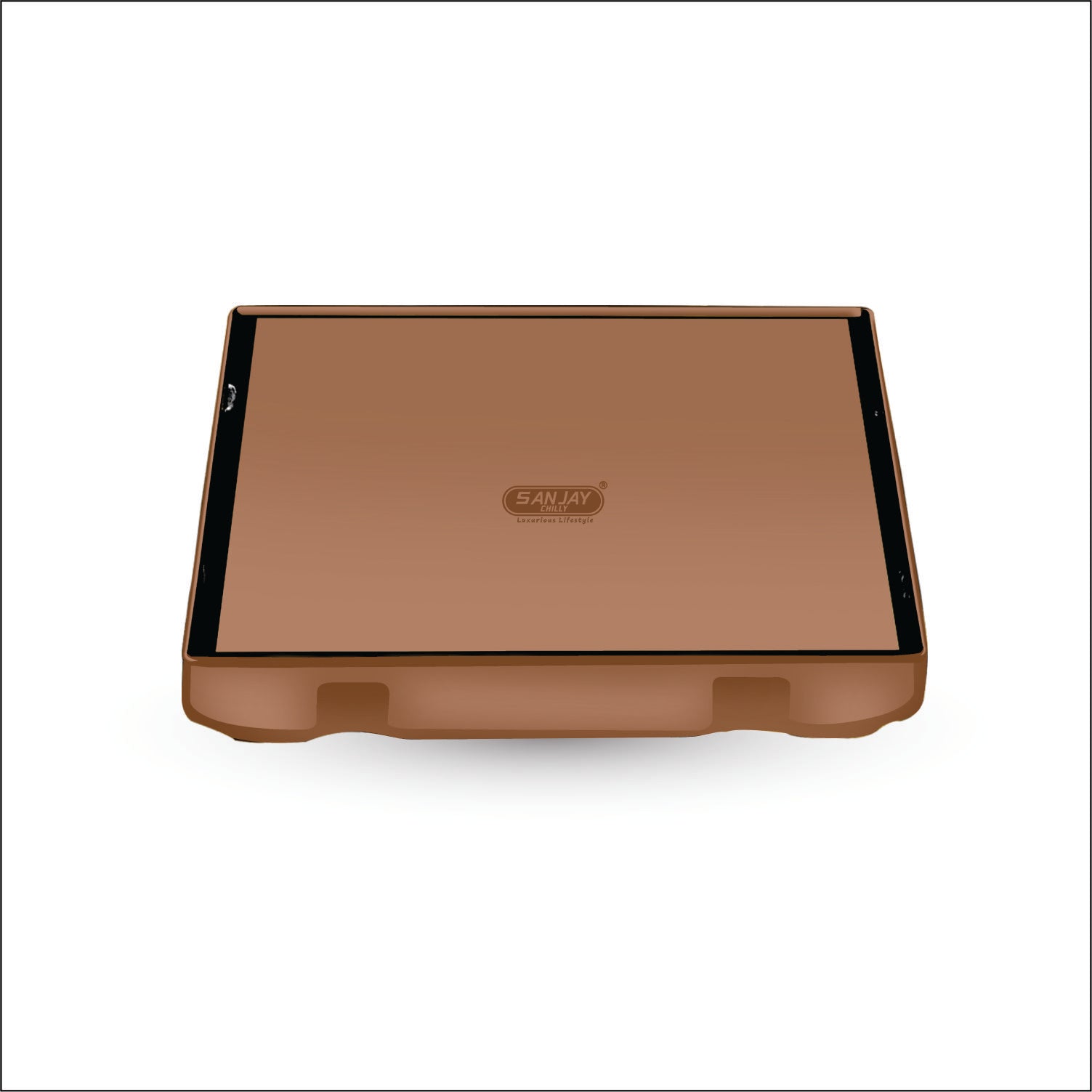 TOF Square Marble Drainer Rose Gold