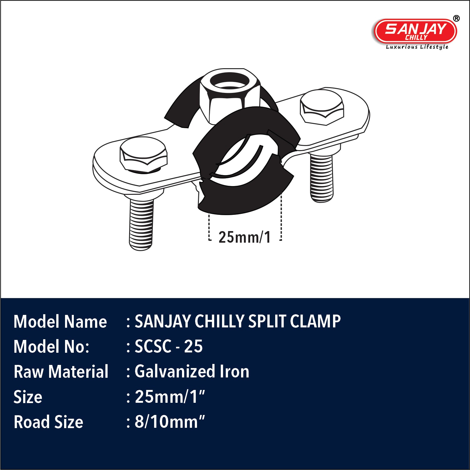 Sanjay Chilly Split Clamp