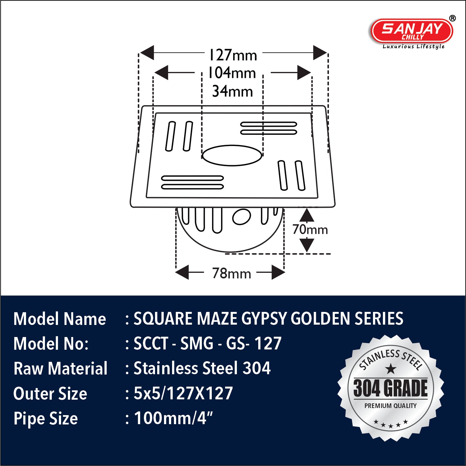 Square Maze Gypsy Golden Series
