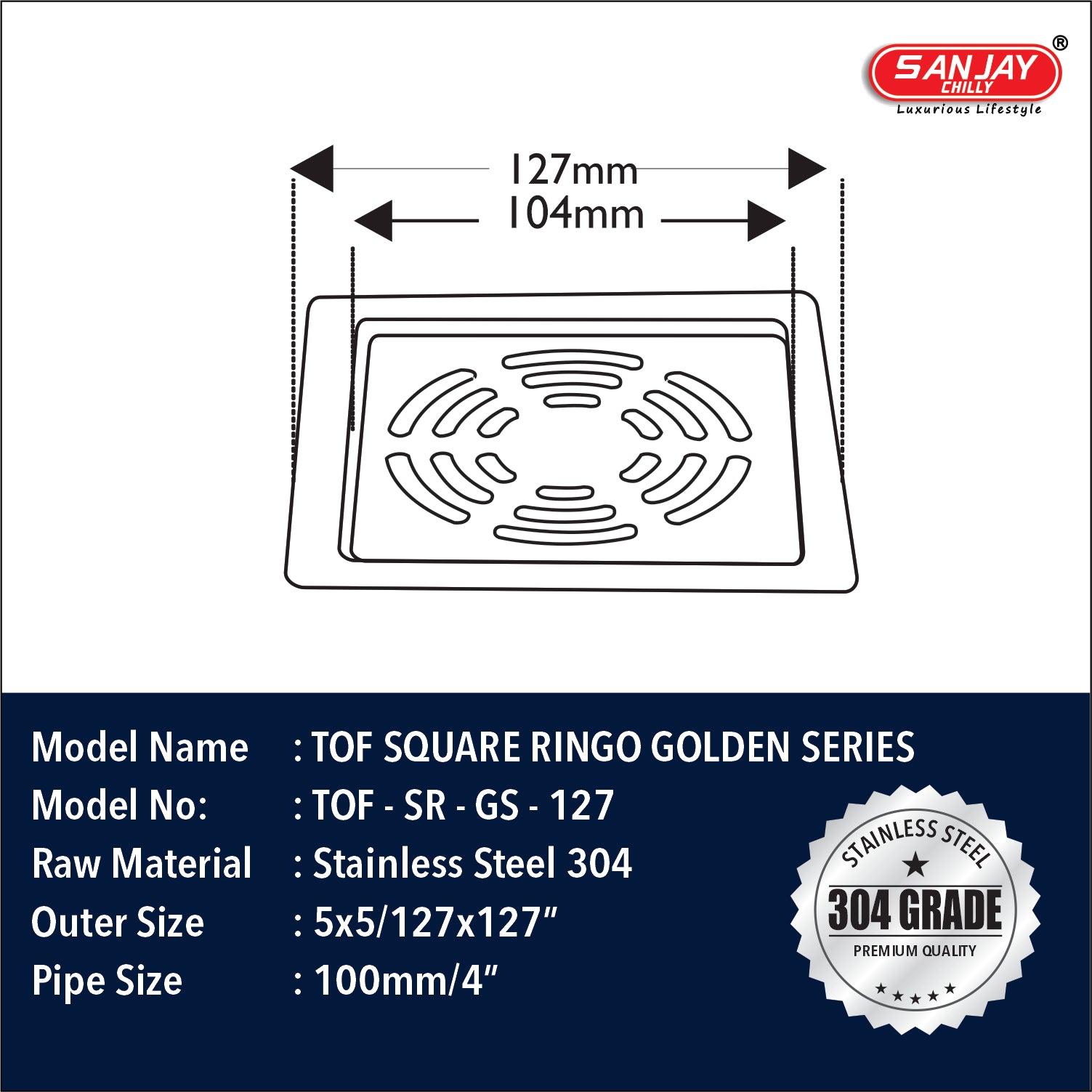 TOF Square Ringo Golden Series