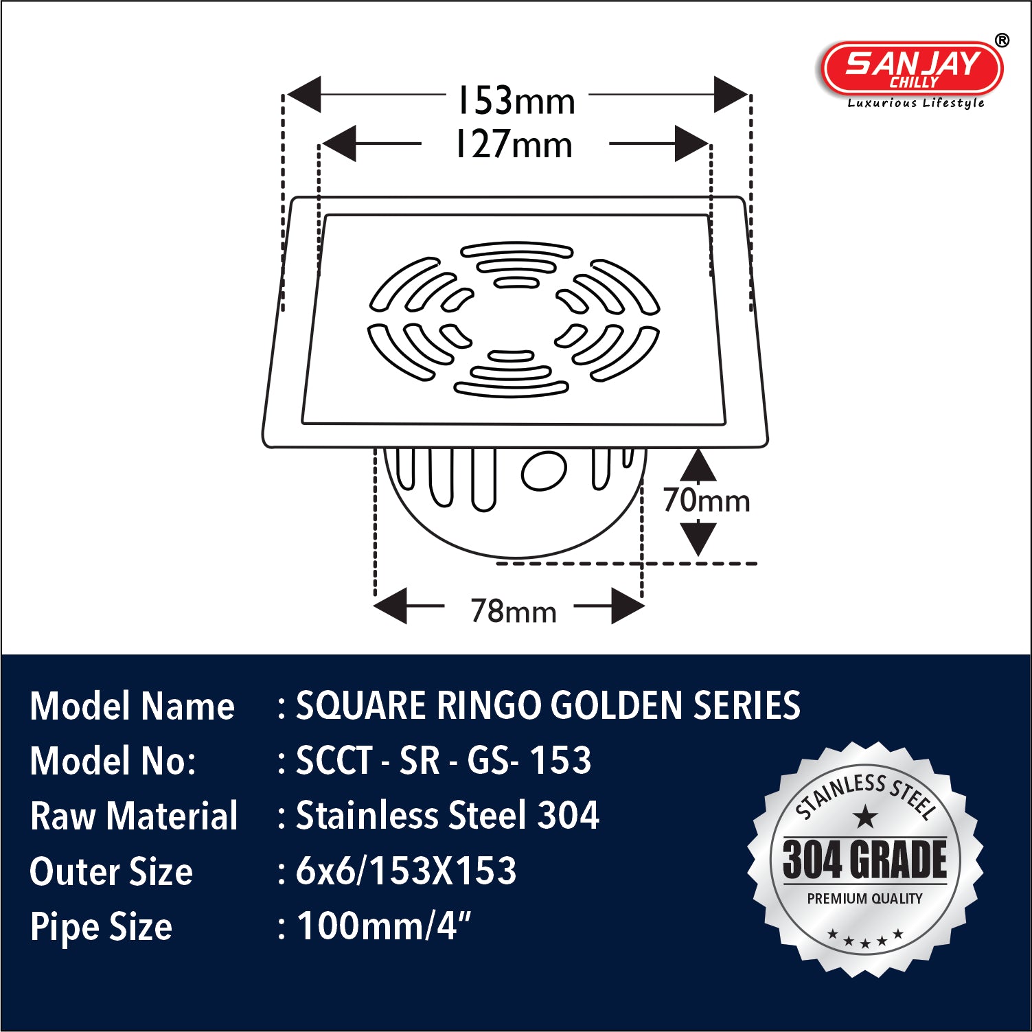 Square Ringo Golden Series