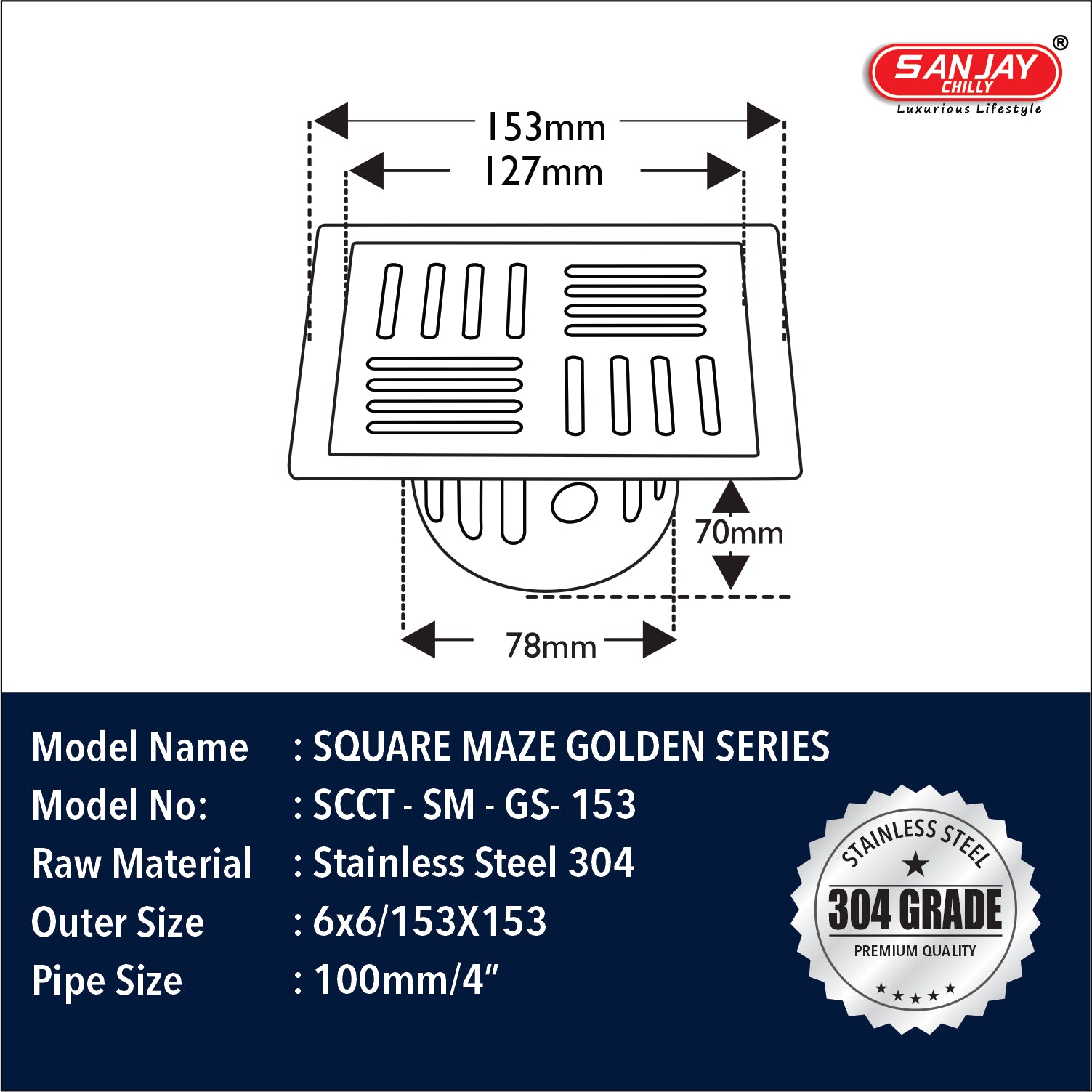 Square Maze Golden Series