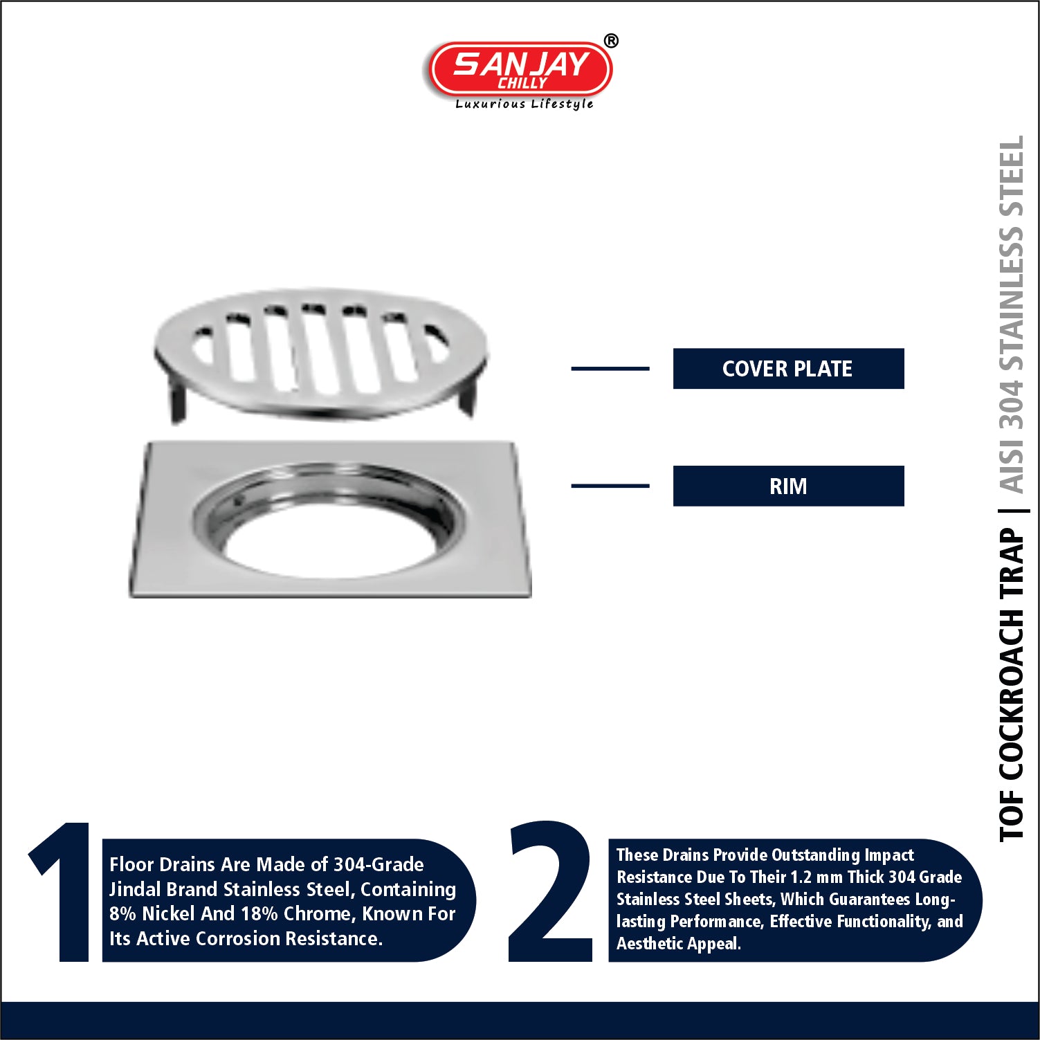 TOF Square Onex With Hidden Lock System