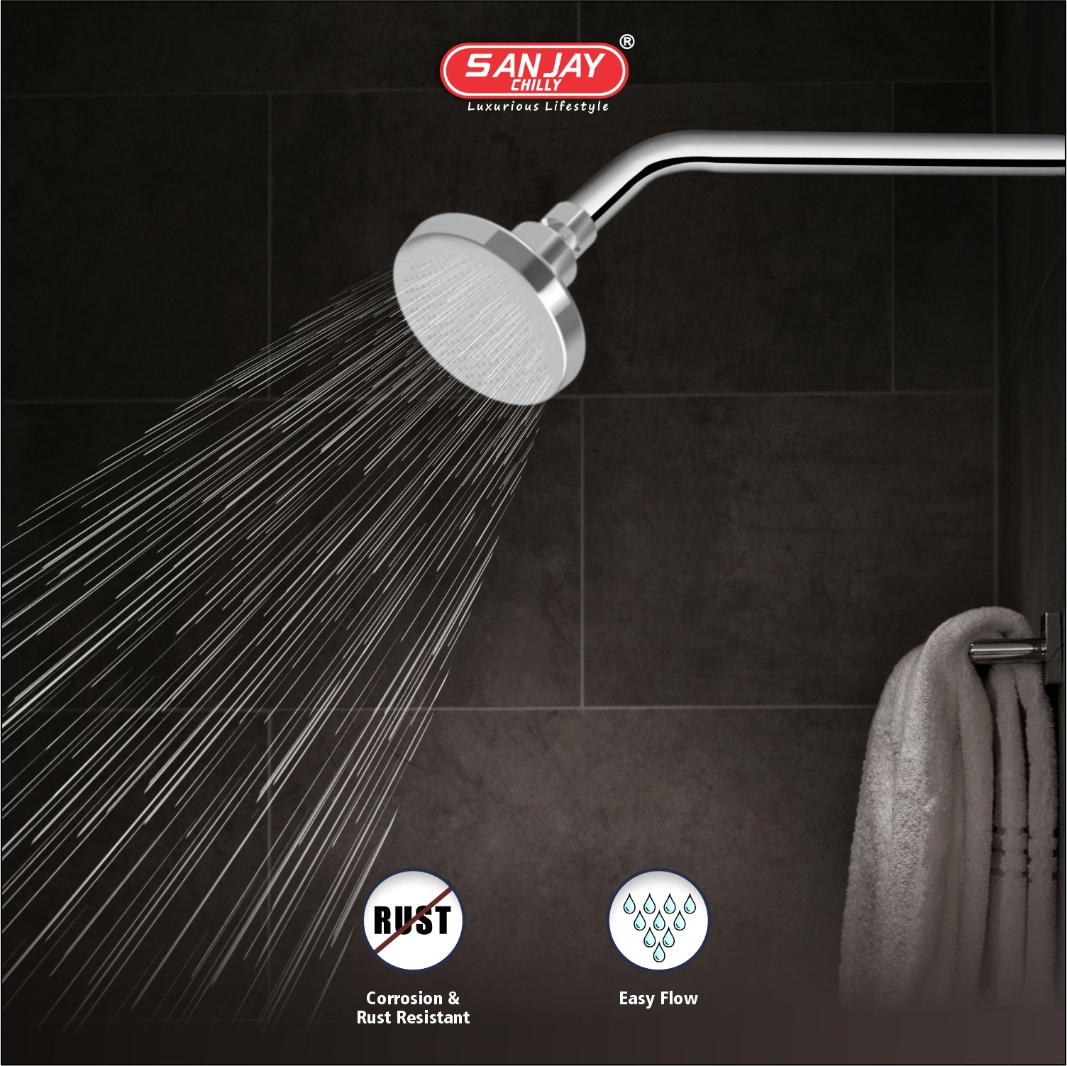 Shower Arm Round