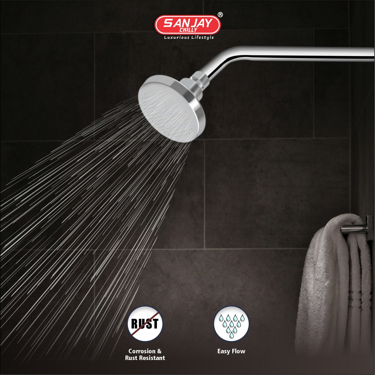 Shower Arm Round