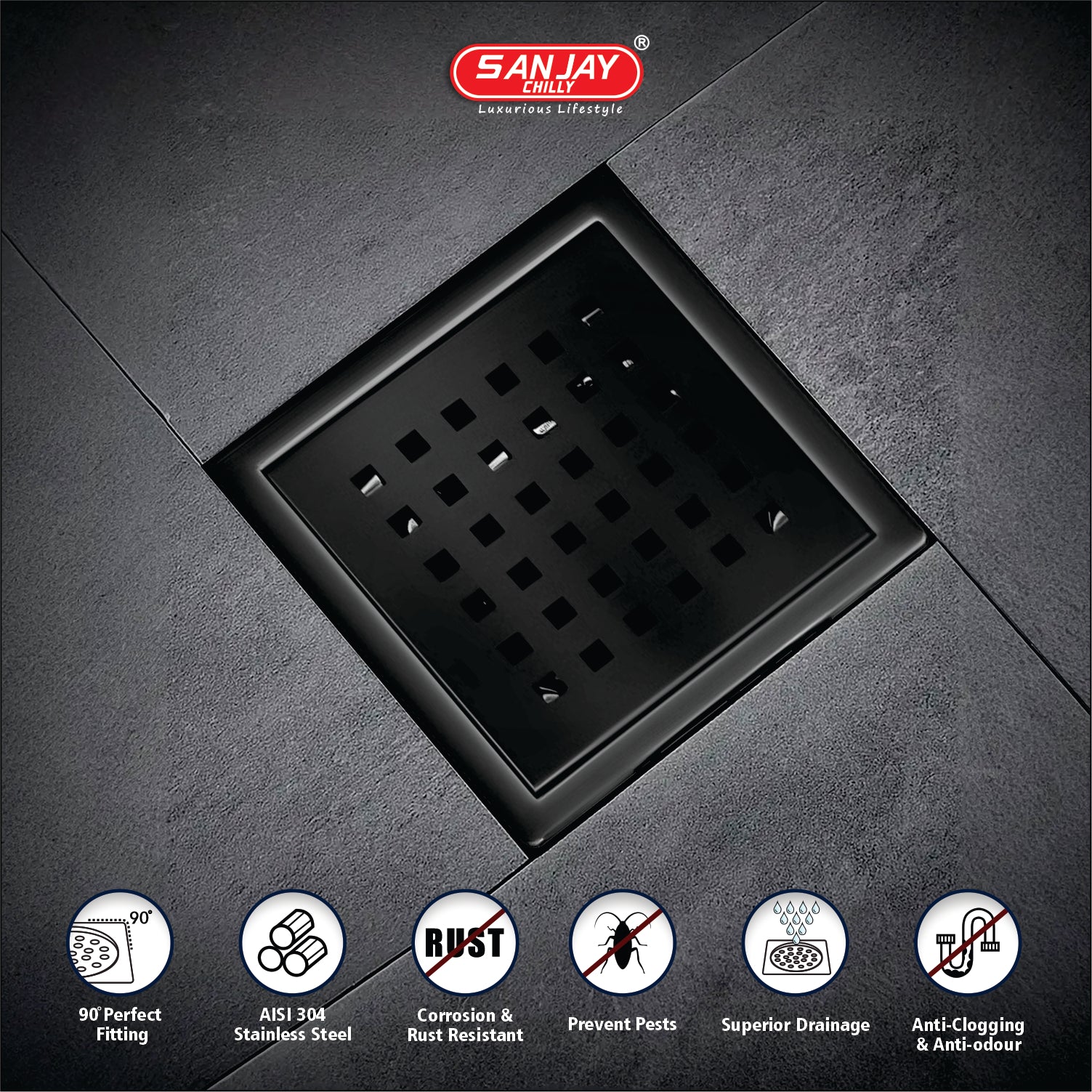 TOF Square Zoom Ultra Black