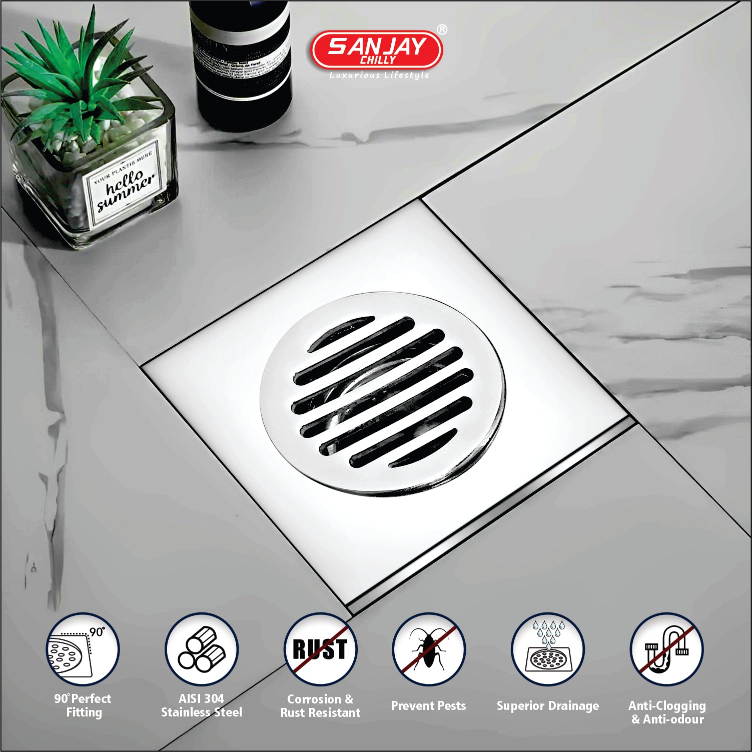 TOF Square Onex With Hidden Lock System