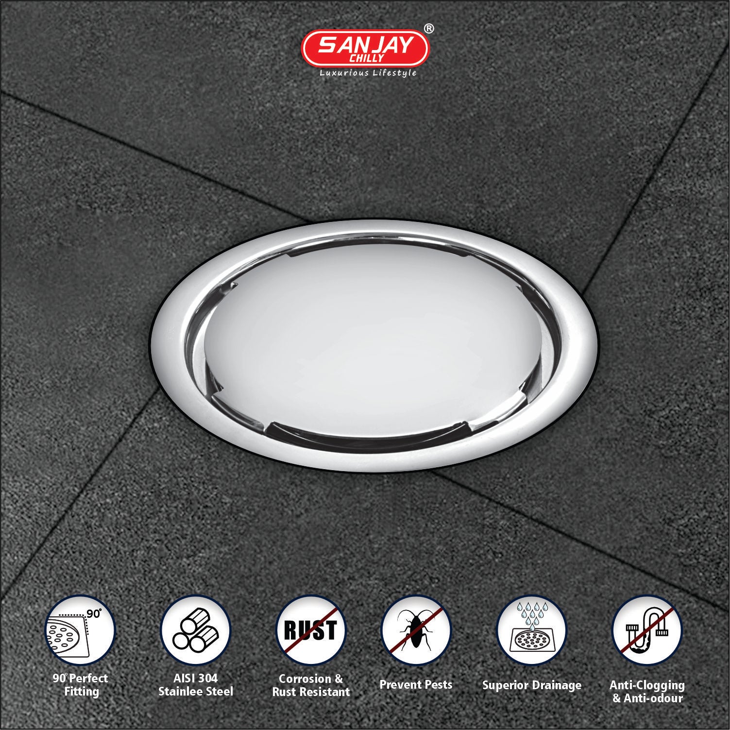 Round German Drain Lite