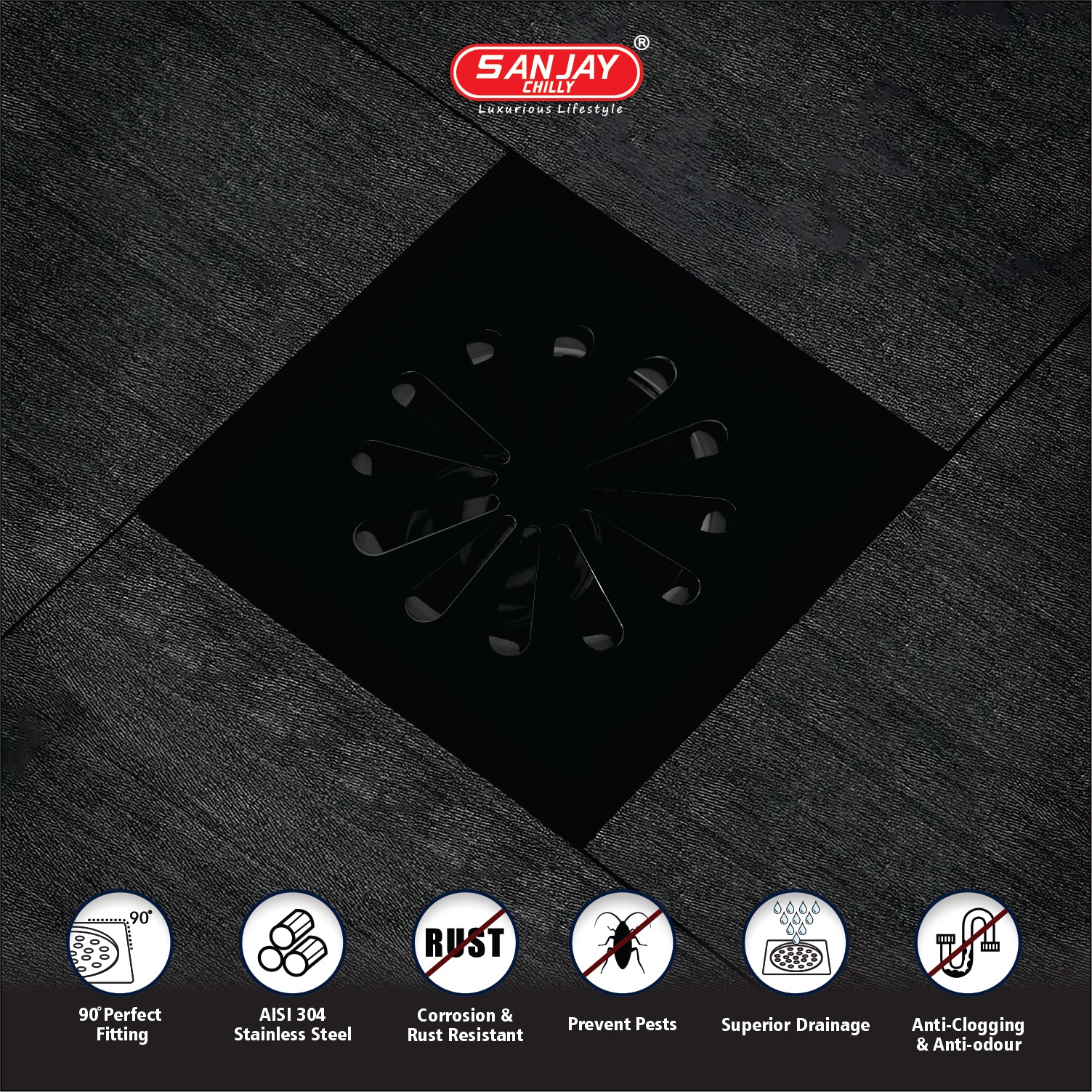 TOF Square Ezee Ultra Black