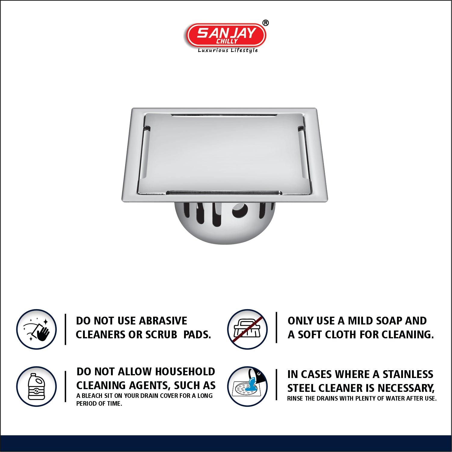 Square Clean Line Golden Series