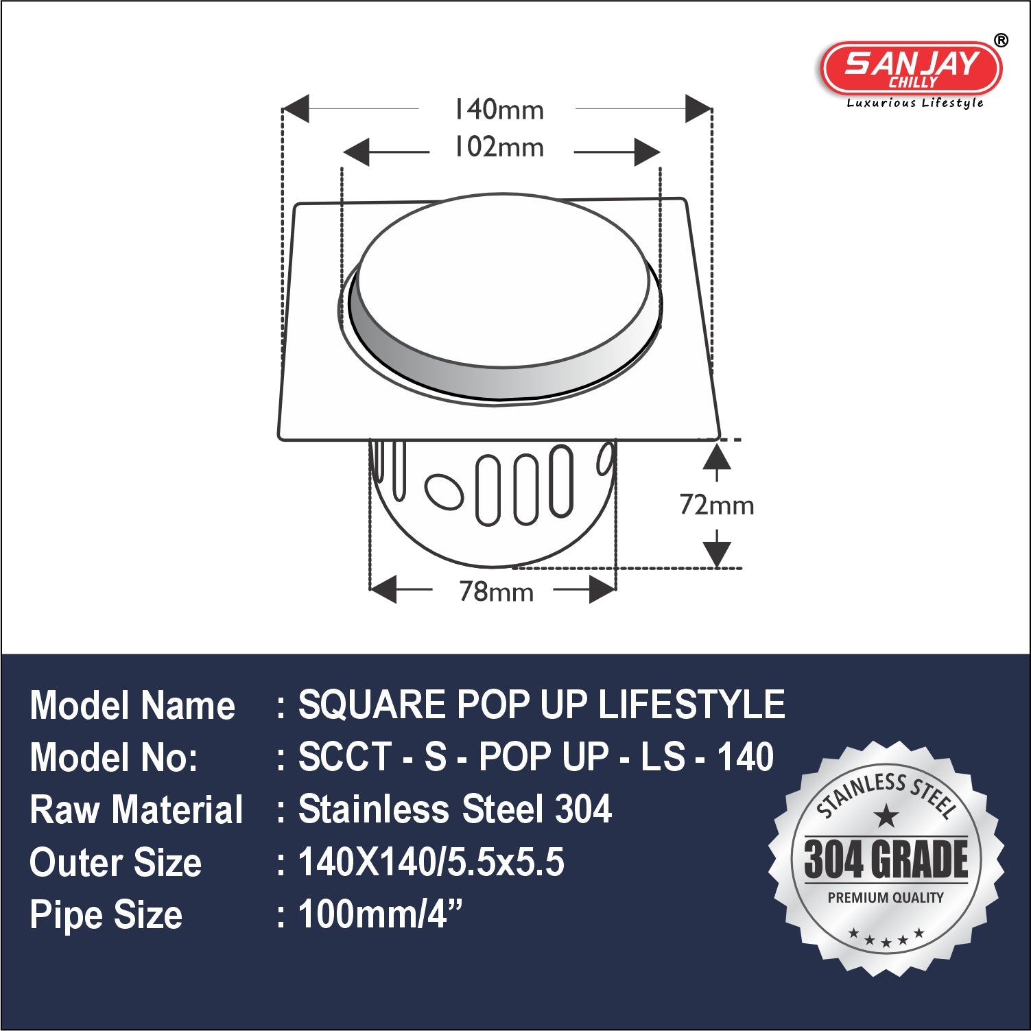 Square Pop Up Lifestyle