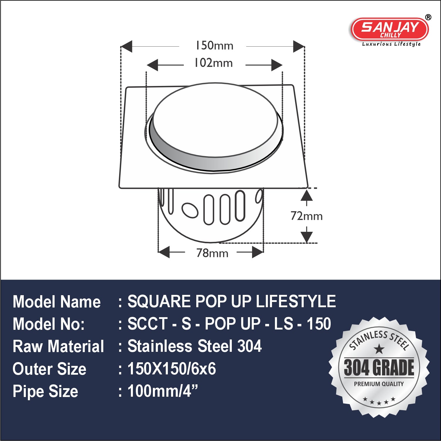 Square Pop Up Lifestyle