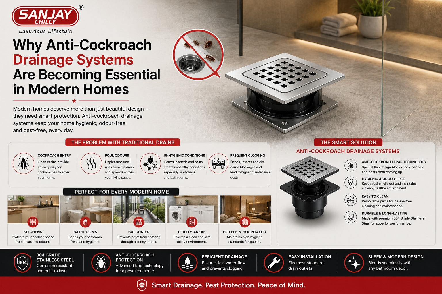 Why Anti-Cockroach Drainage Systems Are Becoming Essential in Modern Homes