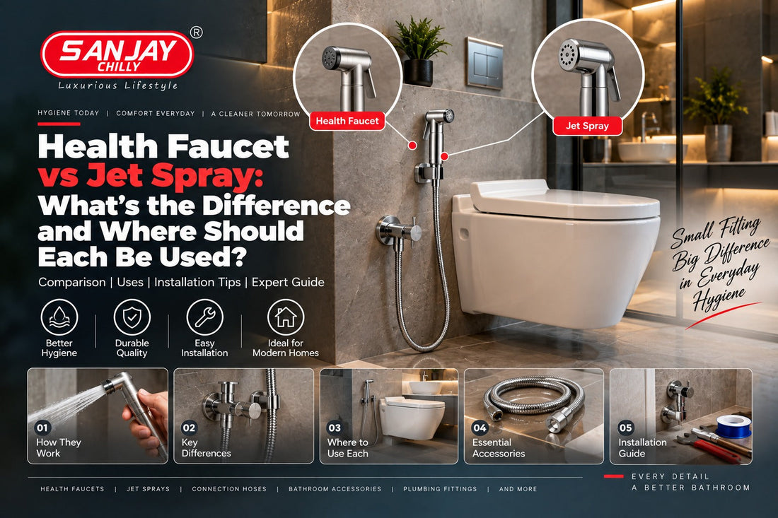 Health Faucet vs Jet Spray: What’s the Difference and Where Should Each Be Used?