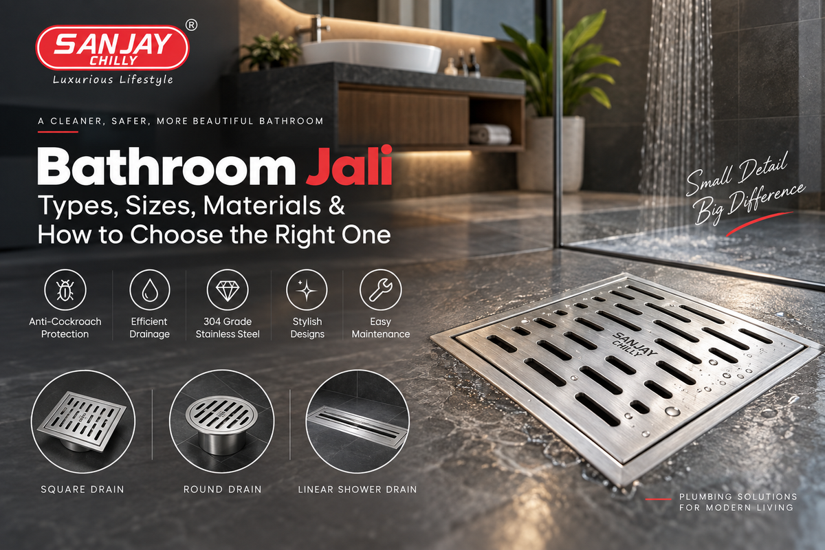 Bathroom Jali: Types, Sizes, Materials & How to Choose the Right Bathroom Drain Jali in 2026