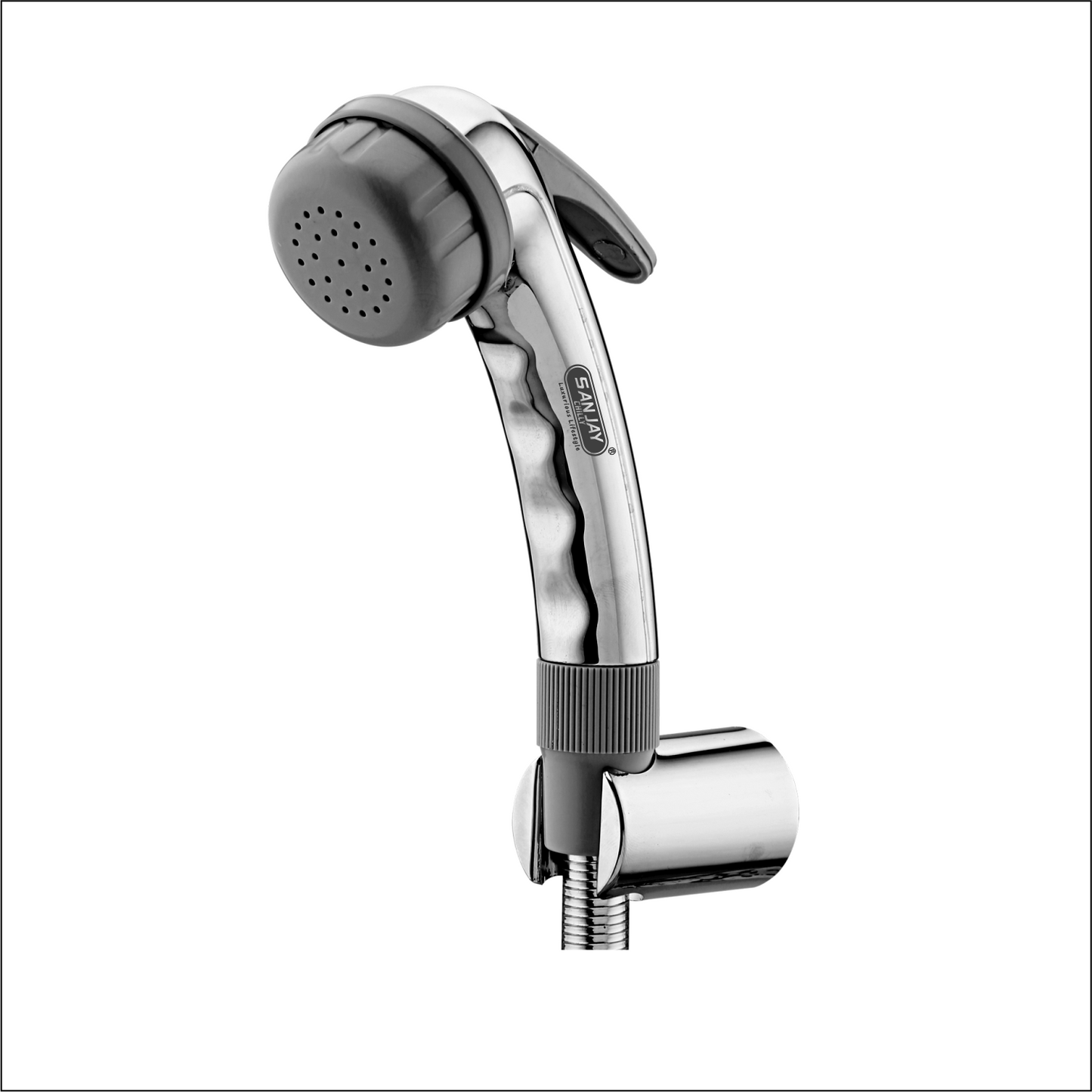 Health Faucet Hangu ABS Body Chrome Plated With Brass Fittings Grey PVC Hose 1mtr