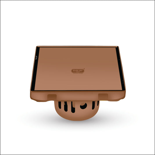 Square Marble Drainer Rose Gold
