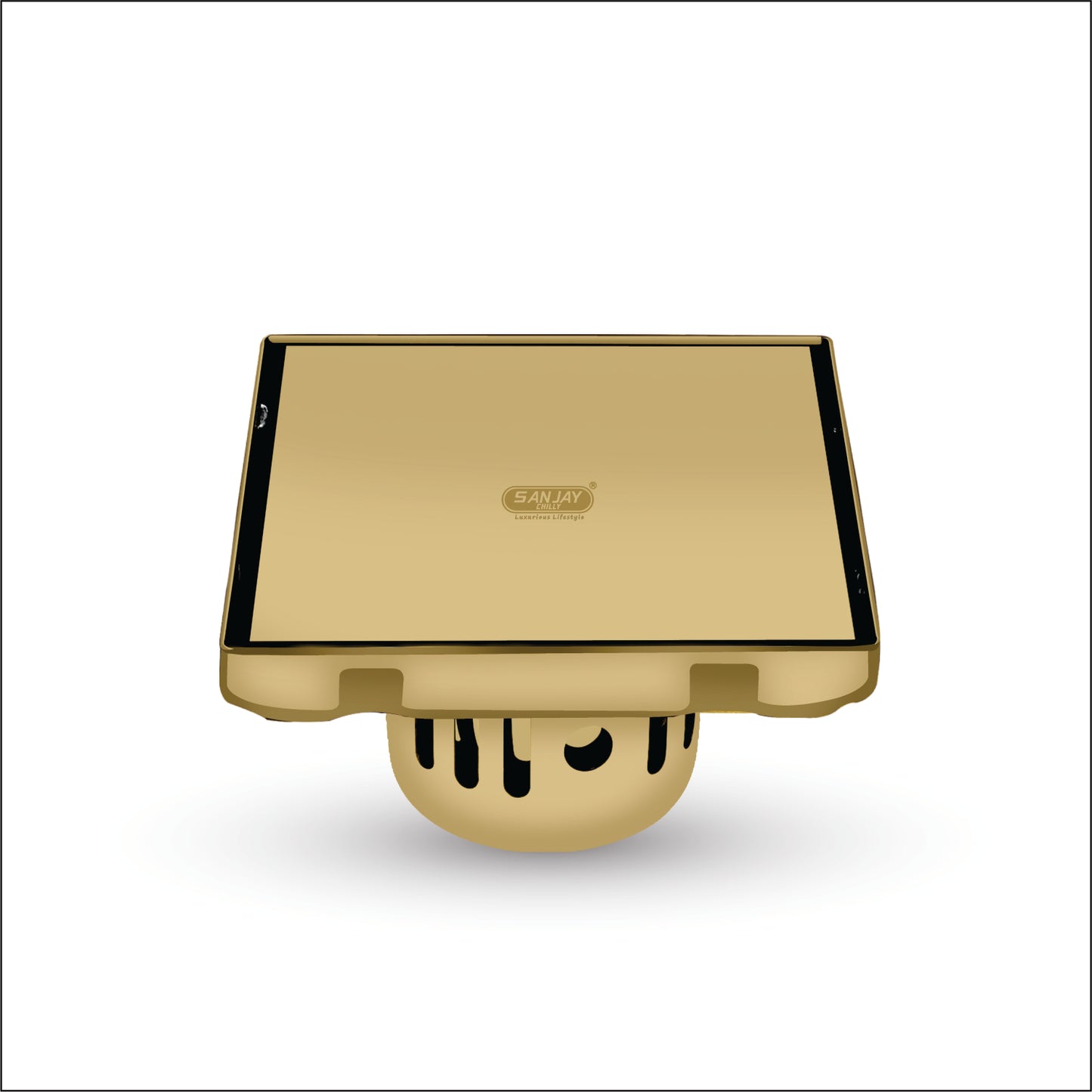 Square Marble Drainer French Gold
