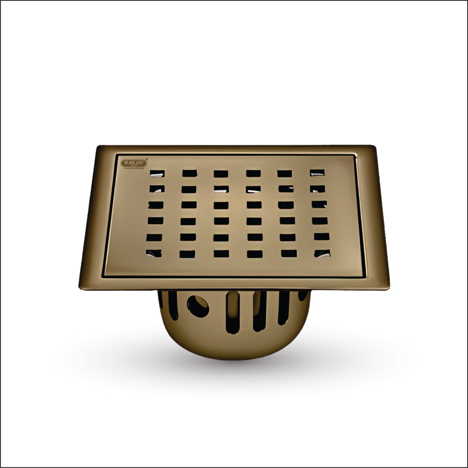 Square Zoom Brushed Bronze