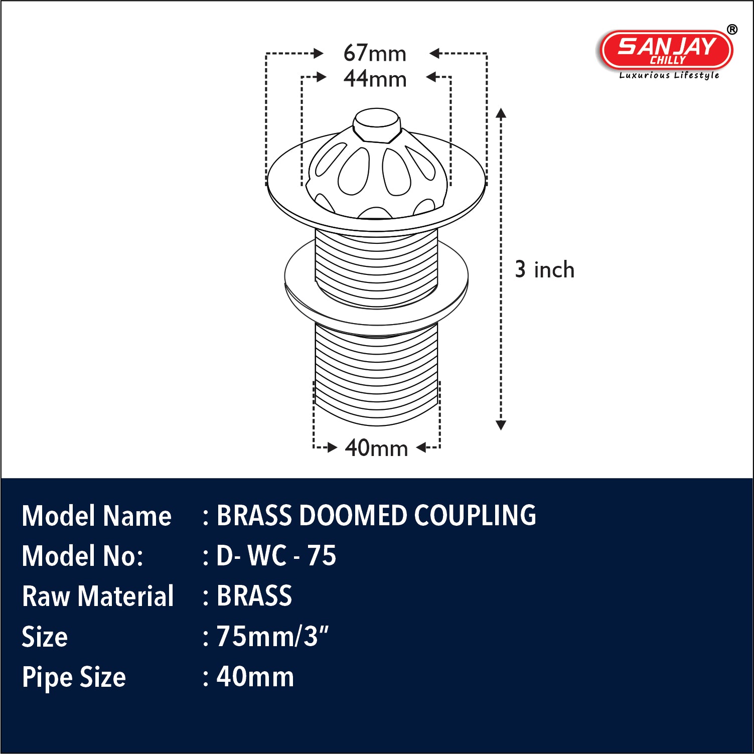 Brass Doomed Coupling
