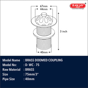 Brass Doomed Coupling