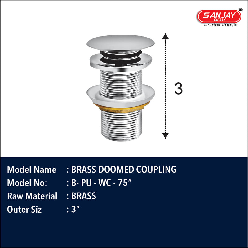 Brass Pop Up Waste Coupling