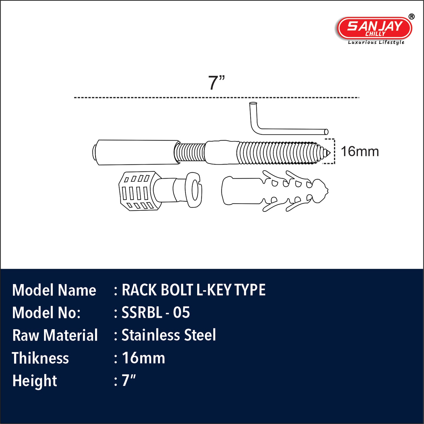 Rack Bolt L-Key Type