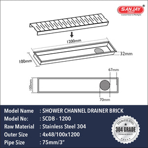 Shower Channel Brick