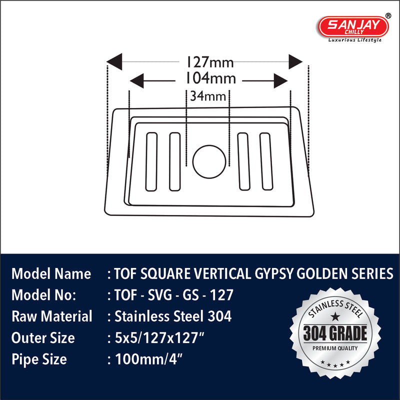 TOF Square Vertical Gypsy Golden Series