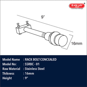 Rack Bolt Concealed 9