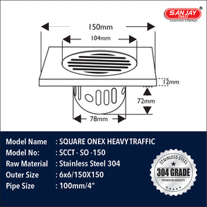 Square Onex With Hidden Lock System