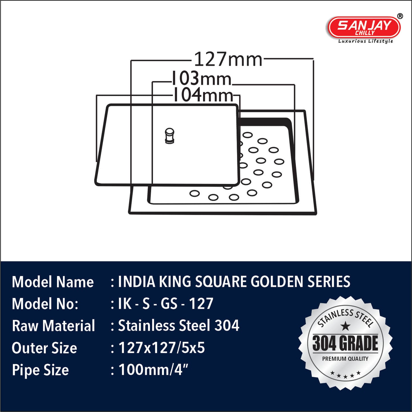 India King Square Golden Series