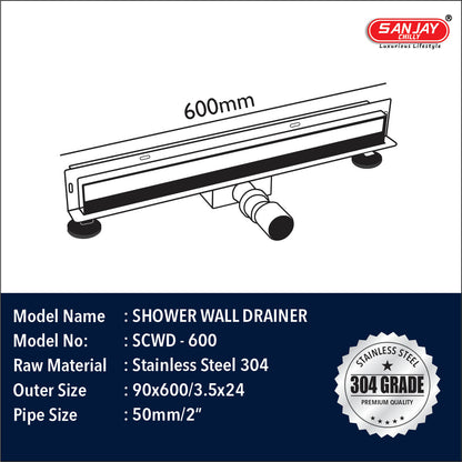 Shower Channel Wall Drain