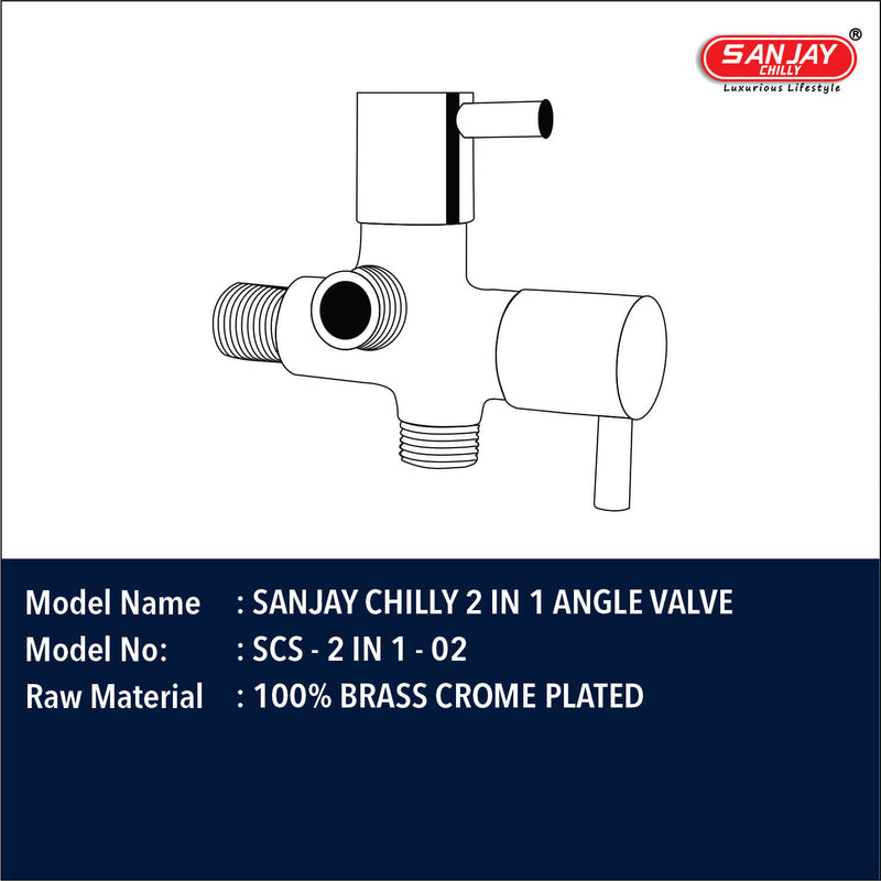 Sanjay Chilly 2 in 1 Angle Valve
