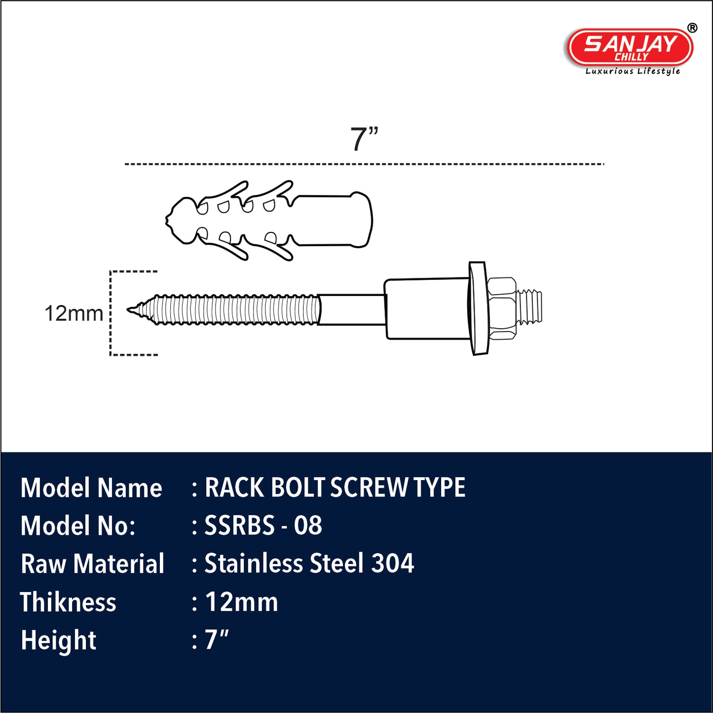 Rack Bolt Screw Type 7