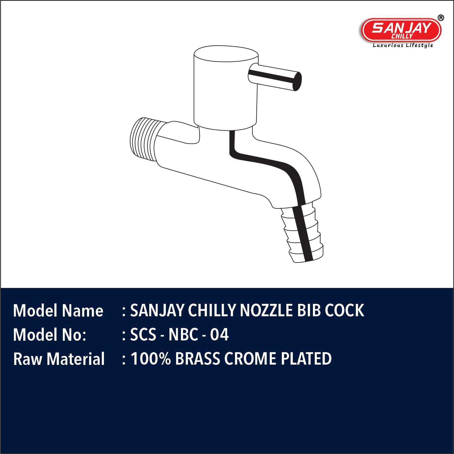 Sanjay Chilly Nozzle Bib Cock