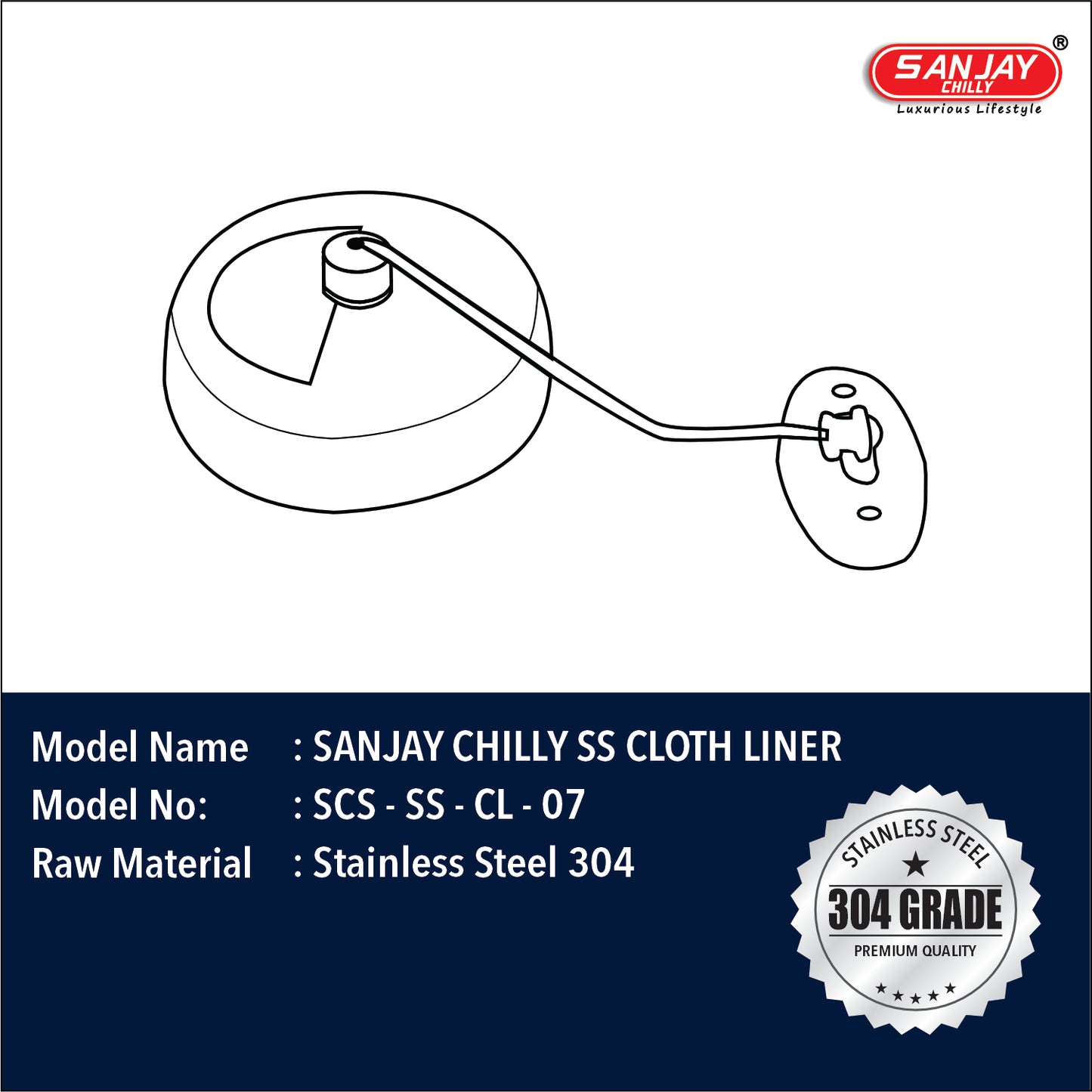 Sanjay Chilly SS Cloth Liner
