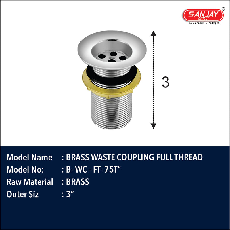 Brass Waste Coupling Full Thread