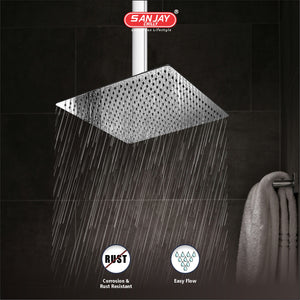 Shower Arm Square Ceiling