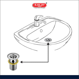 SS Waste Coupling Half Thread