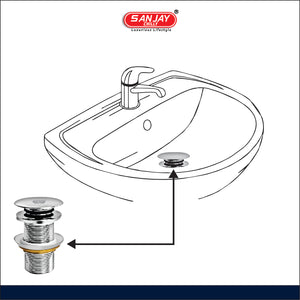 Brass Pop Up Waste Coupling