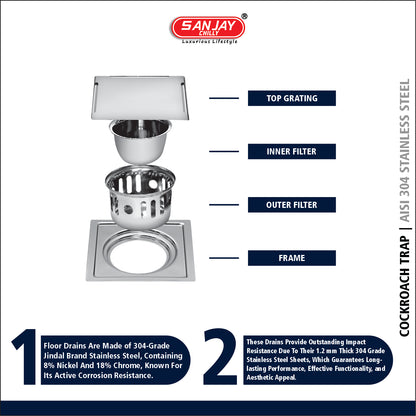 Square Clean Line Golden Series