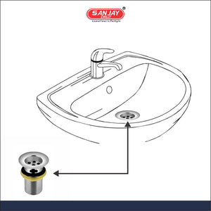 Brass Waste Coupling Half Thread