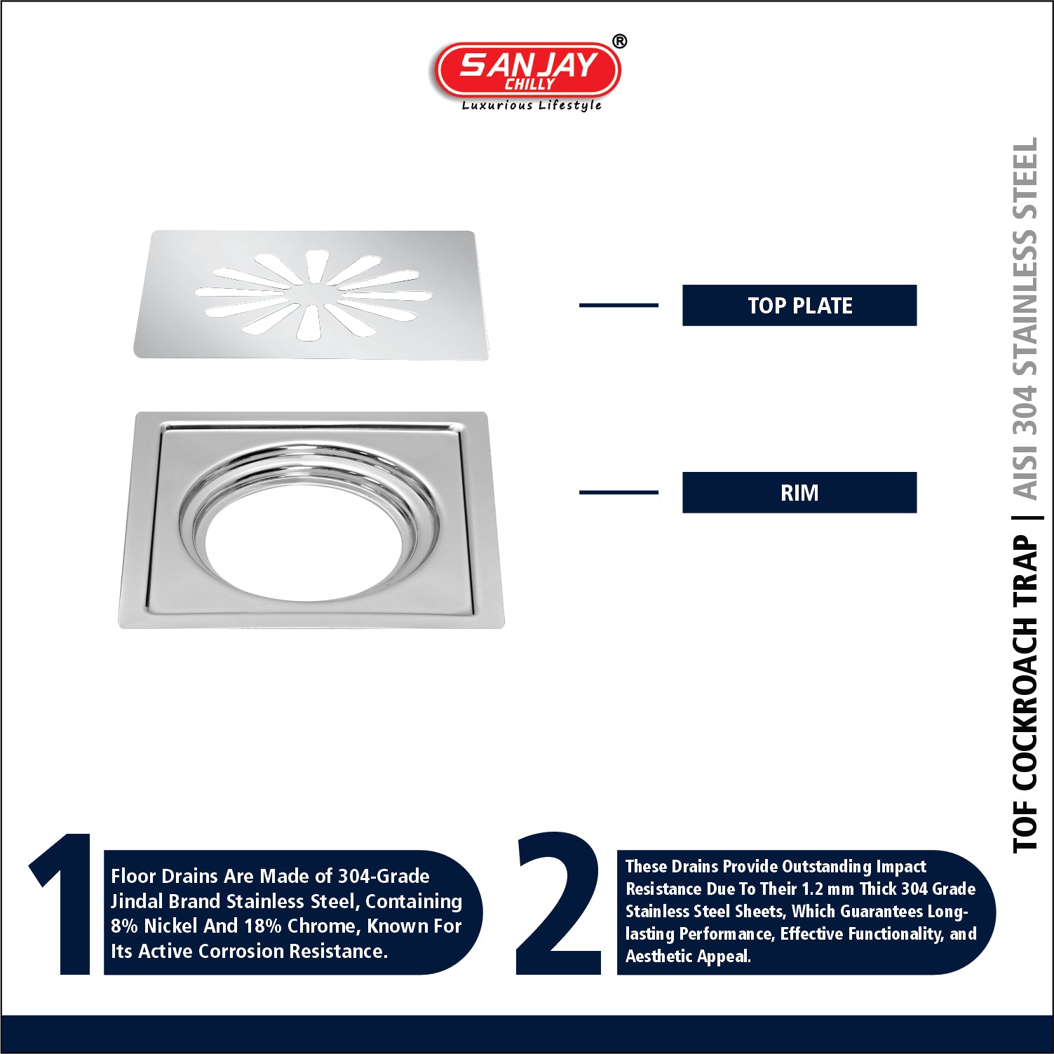 TOF Square Ezee Golden Series