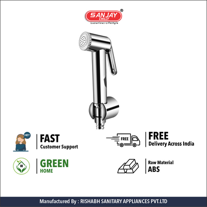 Health Faucet Marino ABS Body Chrome Plated With Brass Fittings SS 304 Hose 1mtr