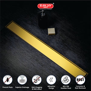 Marble Drainer Pure Gold