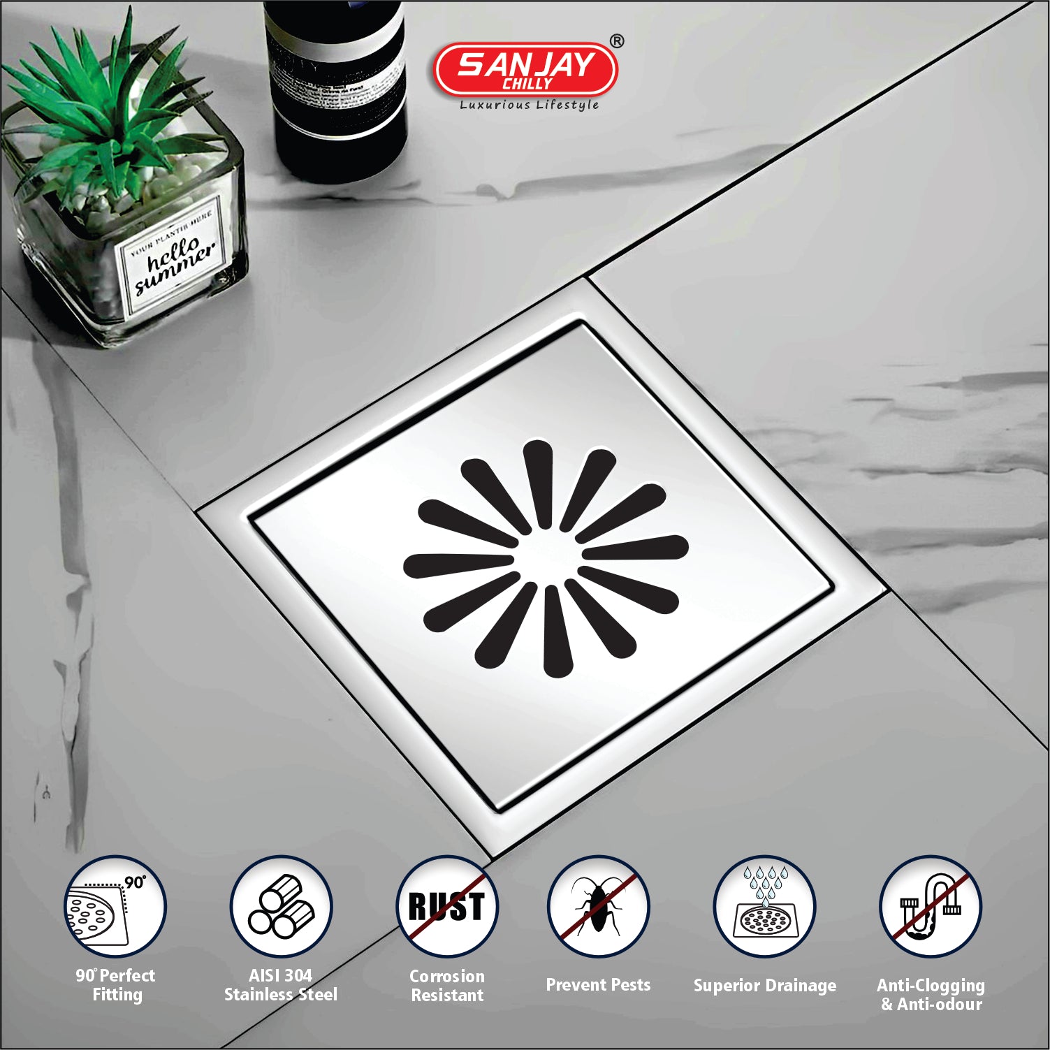 TOF Square Ezee Golden Series