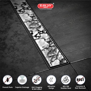 Shower Channel Marble Drainer Ultra