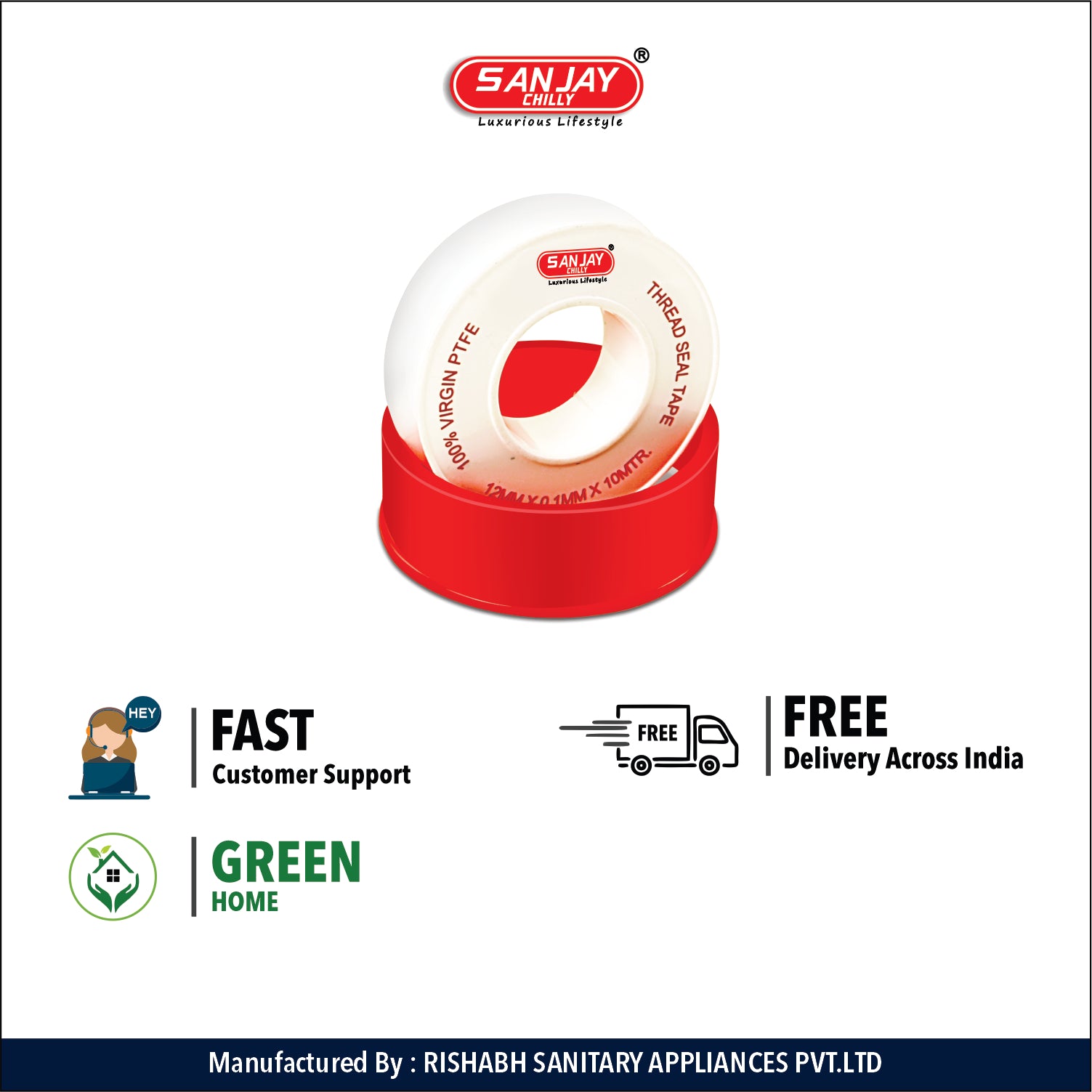 Sanjay Chilly Teflon Tape